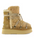 MOU Curly Sheepskin Platform Boot in Cognac
