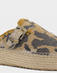 MOU JUTE CLOG Hairy Cow Suede Cow Print 
