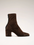 NOMASEI Aria Ankle Boot in Suede Brown 