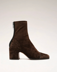 NOMASEI Aria Ankle Boot in Suede Brown 