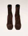 NOMASEI Aria Brown Suede Ankle Boots 