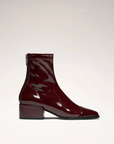 NOMASEI Strada Ankle Boot in Patent Burgundy 