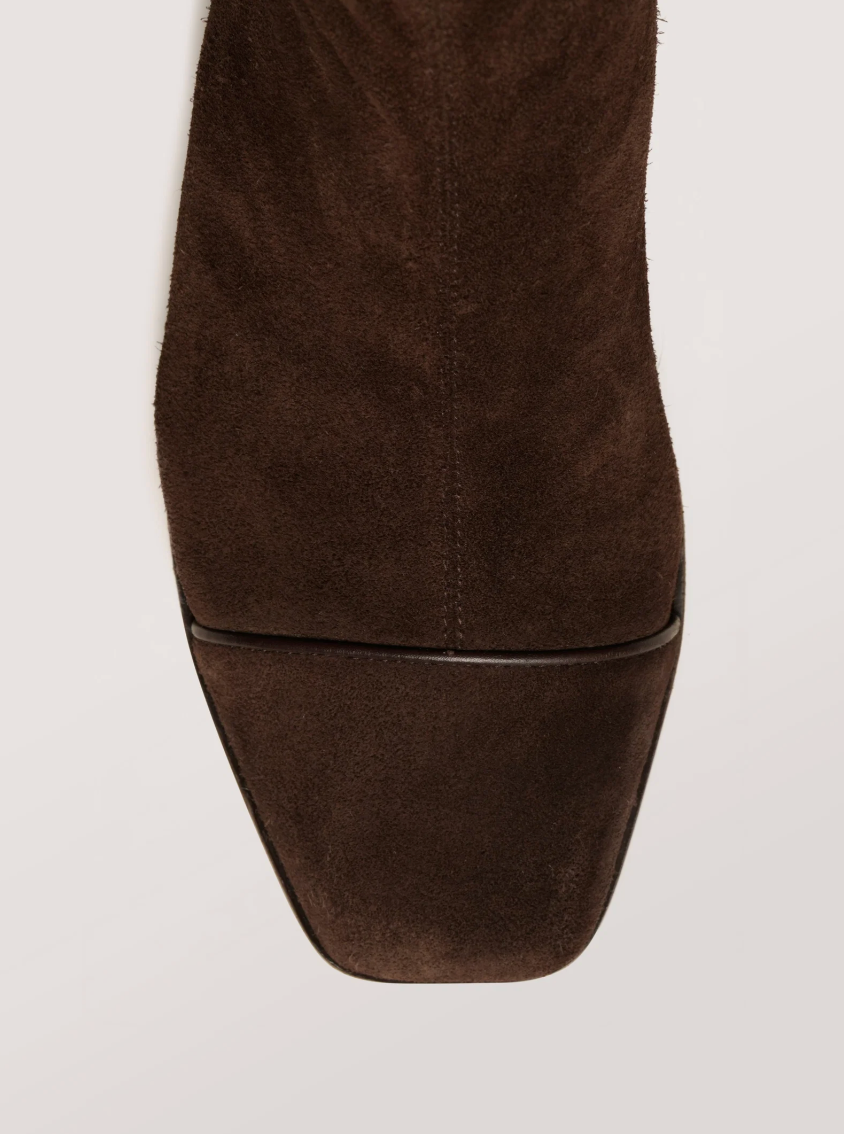 NOMASEI Strada Ankle Boots Suede Brown Toe Cap 