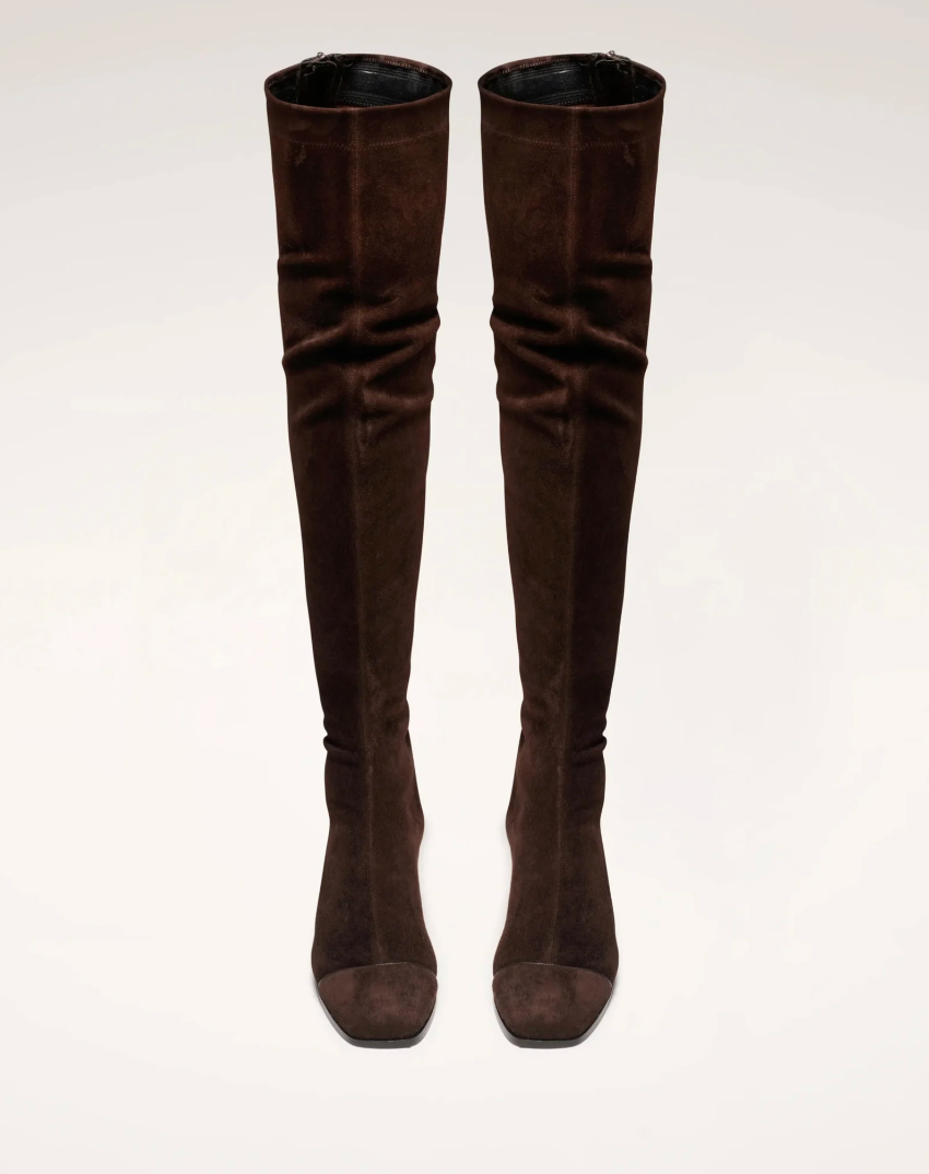 NOMASEI Whisper Over the Knee Camoscio Brown Boots 