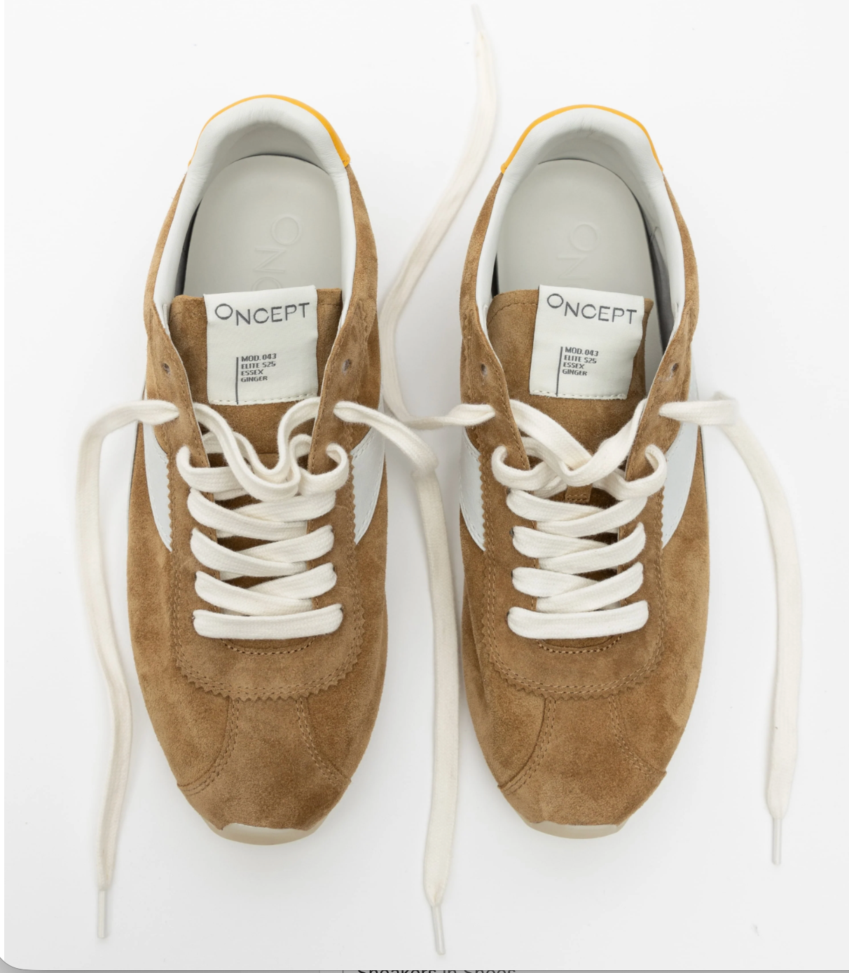 ONCEPT BROWN SUEDE SNEAKER