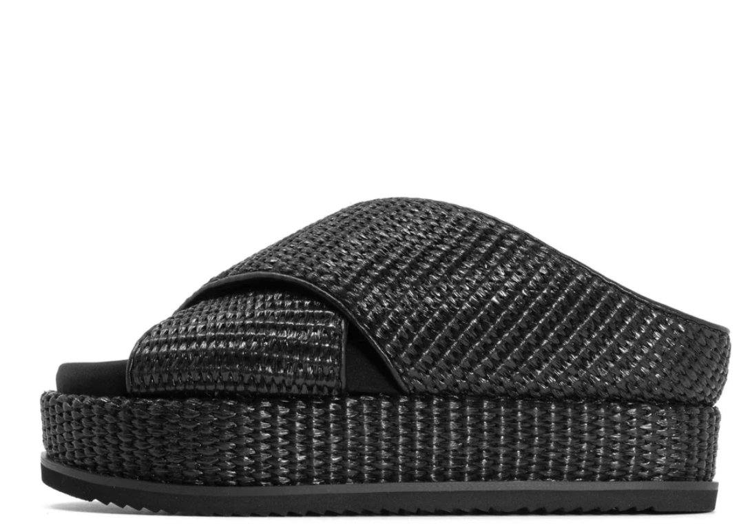 ROAM RAFFIA PLATFORM SANDAL 