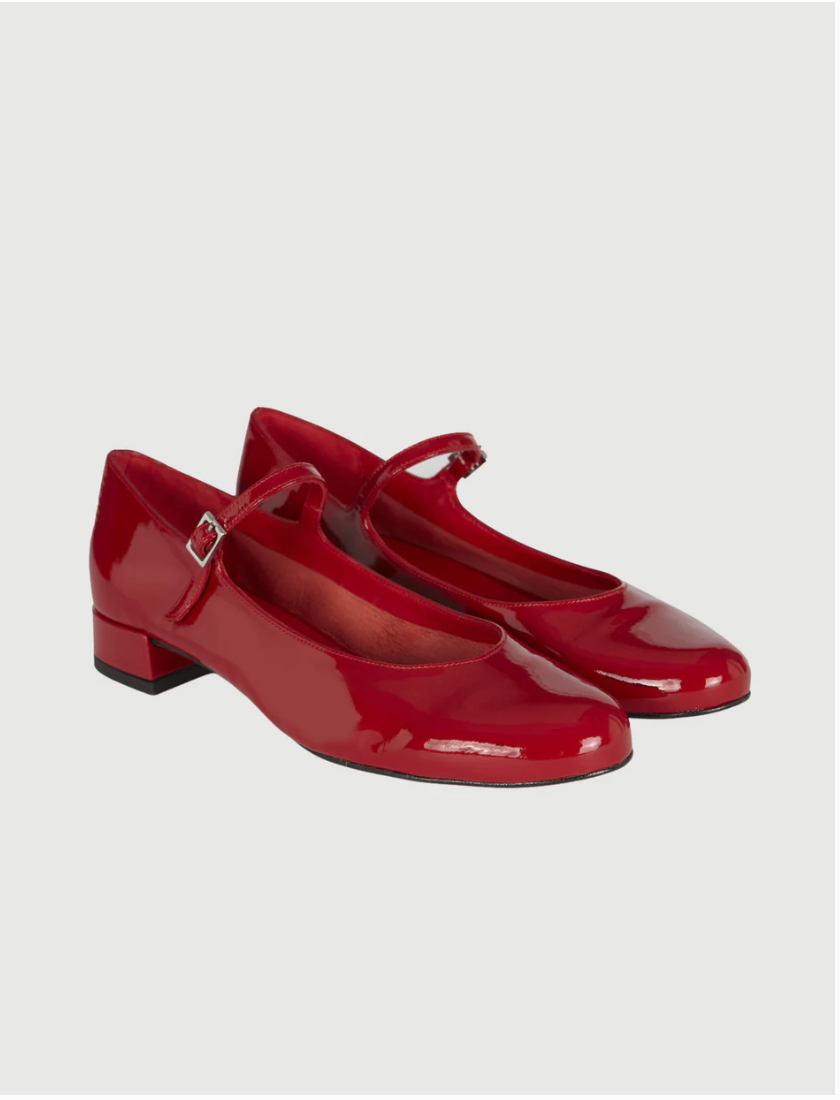 Red Mary Janes