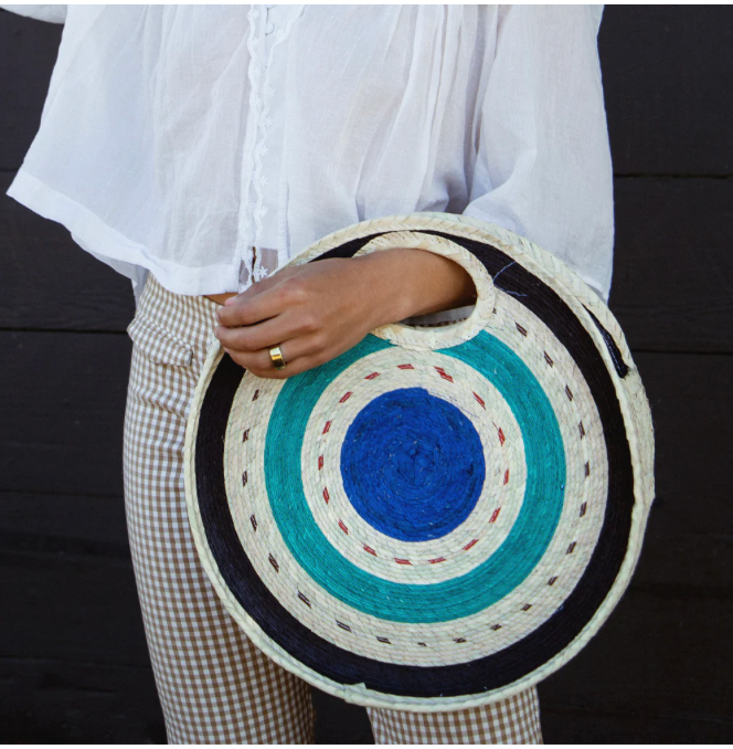 Round Straw Tote
