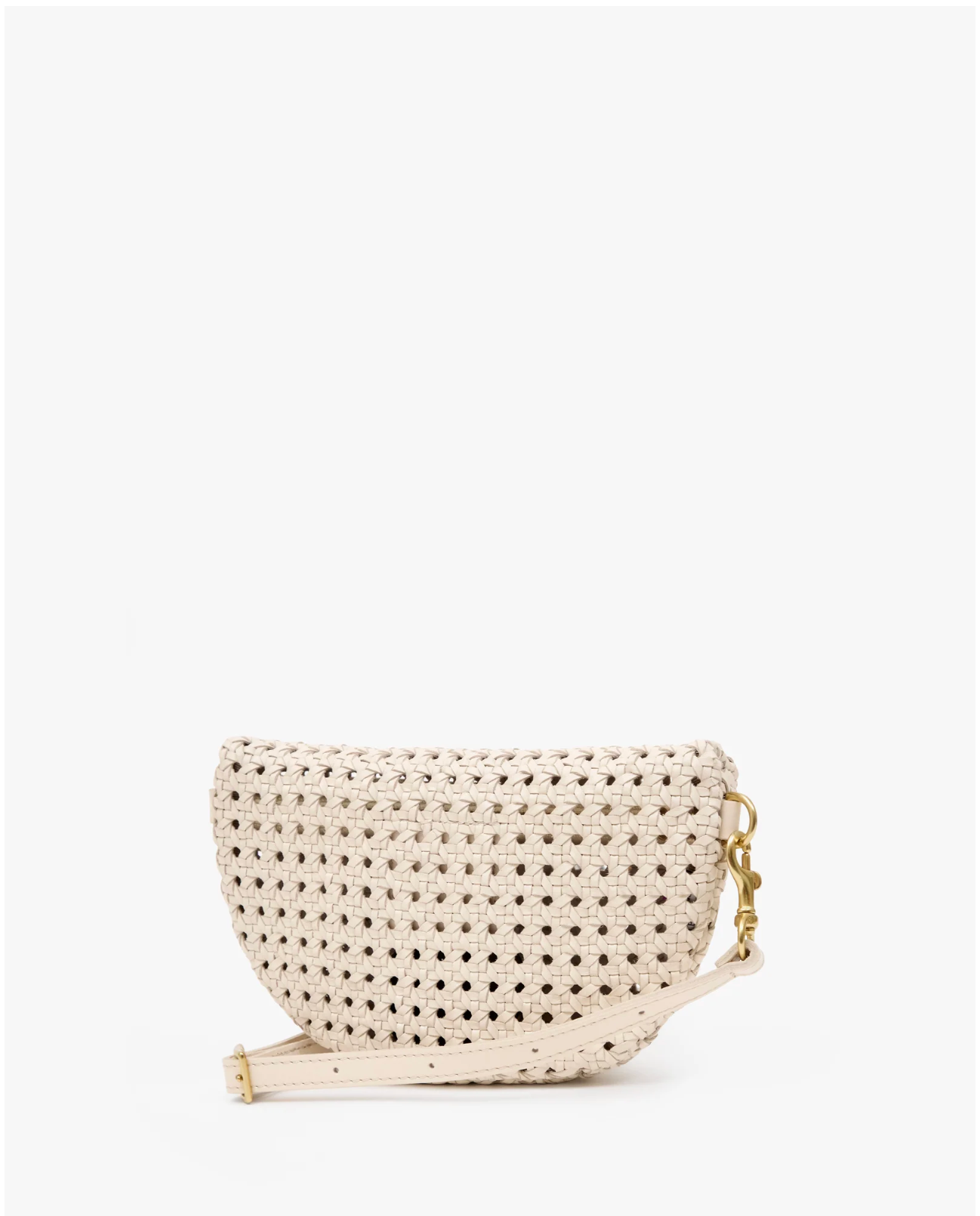 Clare V: Petite Fanny in Cream Rattan