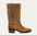 Sideview of Claris Virot Maddie Camargue Boots in Cappuccino Suede 