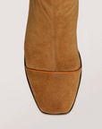 Toe Box of NOMASEI Strada Ankle Boot in Suede Cognac