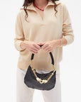 CLARE V: Vintage Gold Horses Handle Strap