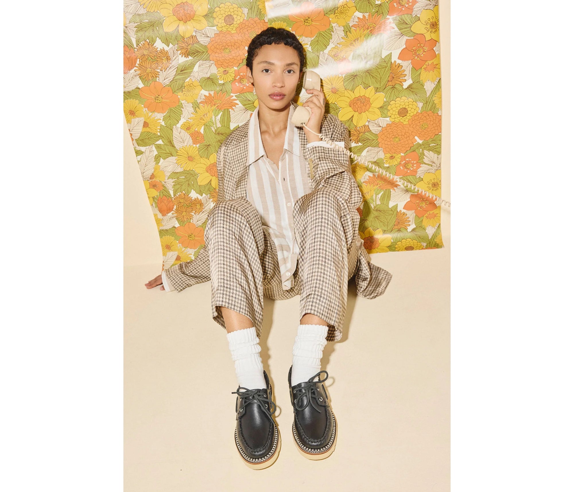 freda salvador black lug loafers